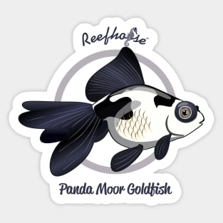 Panda Moor Goldfish Sticker